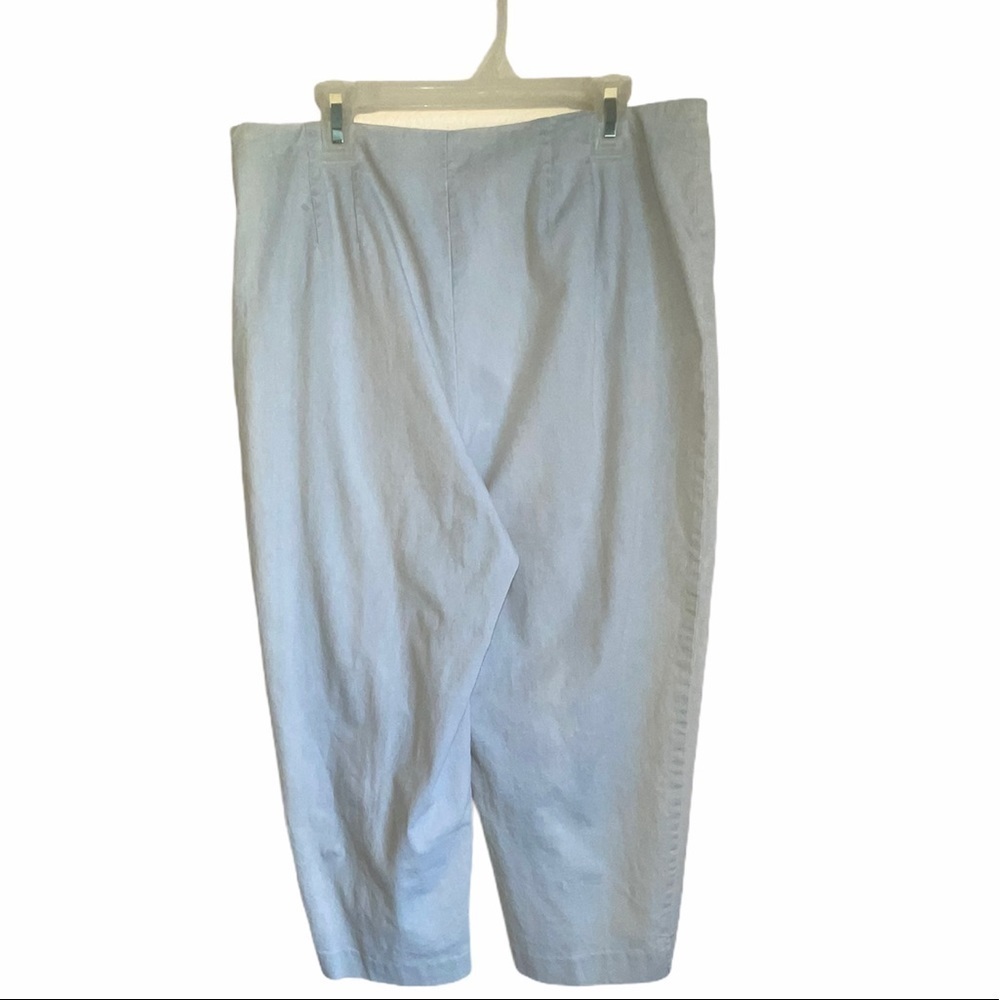 Talbots Petites Chambray Capri Pants Size 12 - Picture 6 of 11